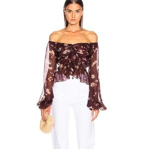 NWT Caroline Constas Onira Boho Top Medium
